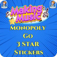 ALL Monopoly Go 3 ⭐️MAKING MUSIC 🎵🎶 stickers (INSTANT SEND)